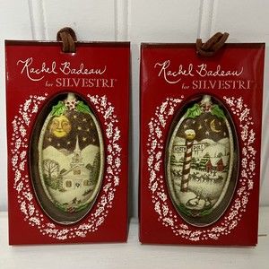 Rachel Badeau Christmas Ornaments For Silvestry - Set of 2